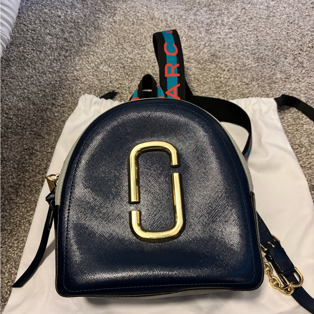 Marc Jacobs Navy Blue Backpack